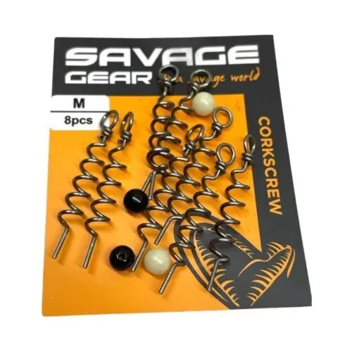 Savage Gear Corkscrews Rig Pike Perch Zander Bass Predator Sea Lure Fishing