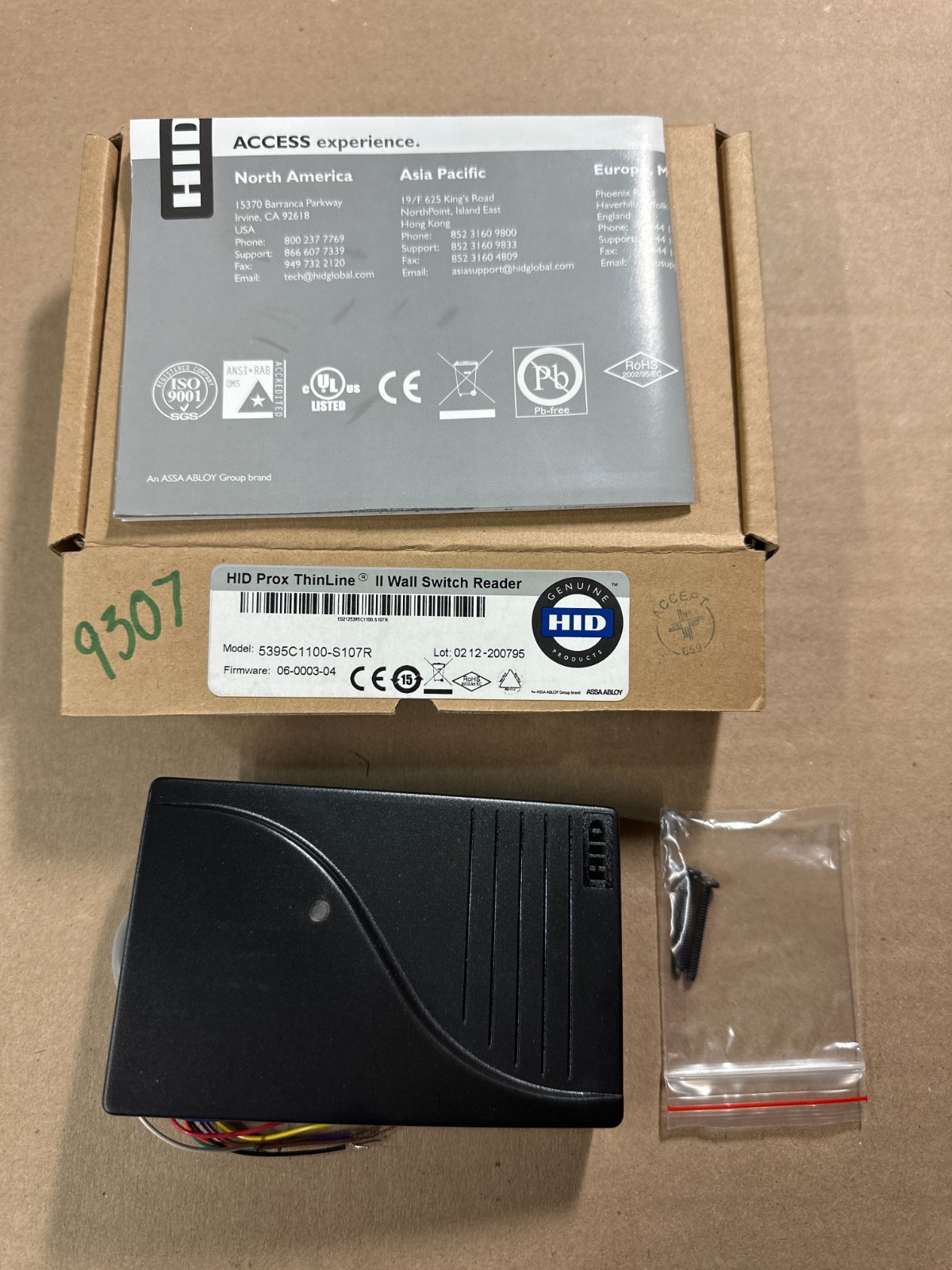 HID PROX THINLINE II WALL SWITCH READER 5395C1100-S107R