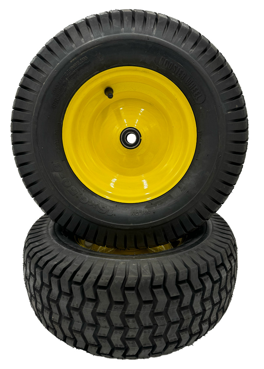 16x6.50-8 Lawn Mower Wheels - Set of 2 - Fits on 3/4 Inch Axle