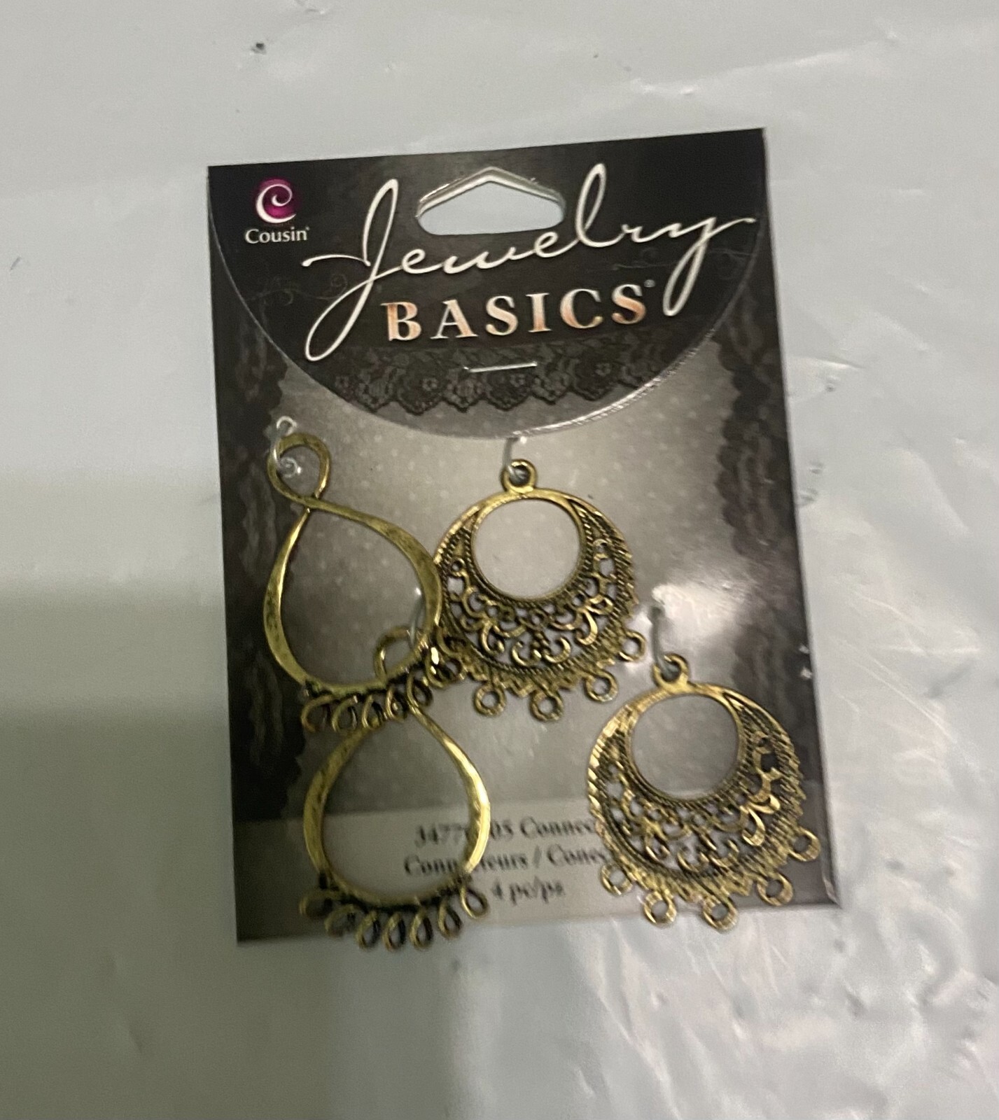 COUSIN JEWELRY BASIC CONNECTORS-4 PIECE