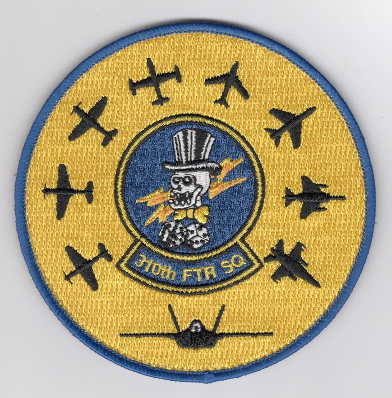USAF Patch 310 FIGHTER SQ,HERITAGE & FAREWELL., Luke AFB, AZ, 4, 5" BEAUTIFUL!