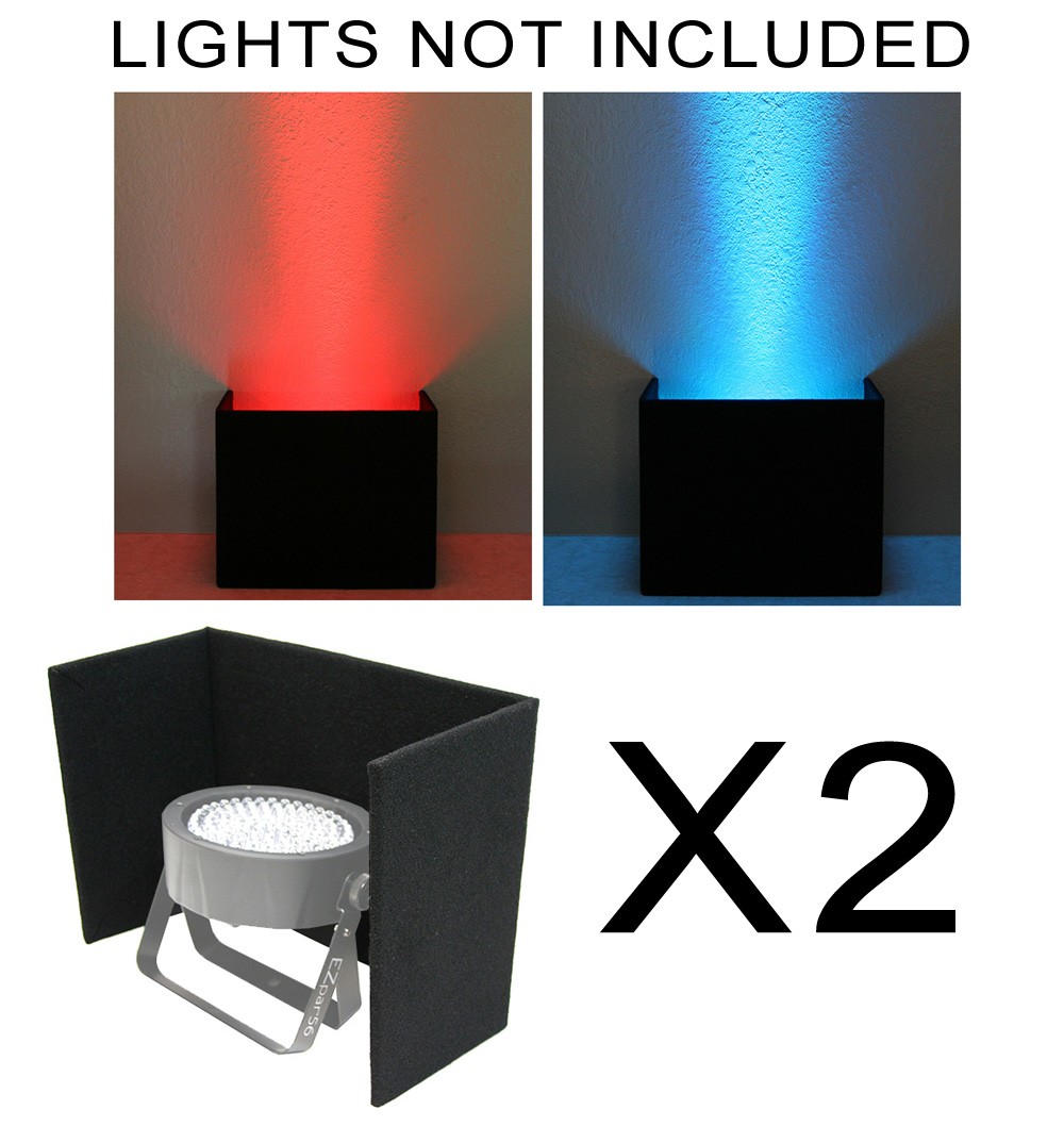 (2) DJ Wedding Venue Lighting Slimpar 38 56 64 LED Up Light Uplighting Covers