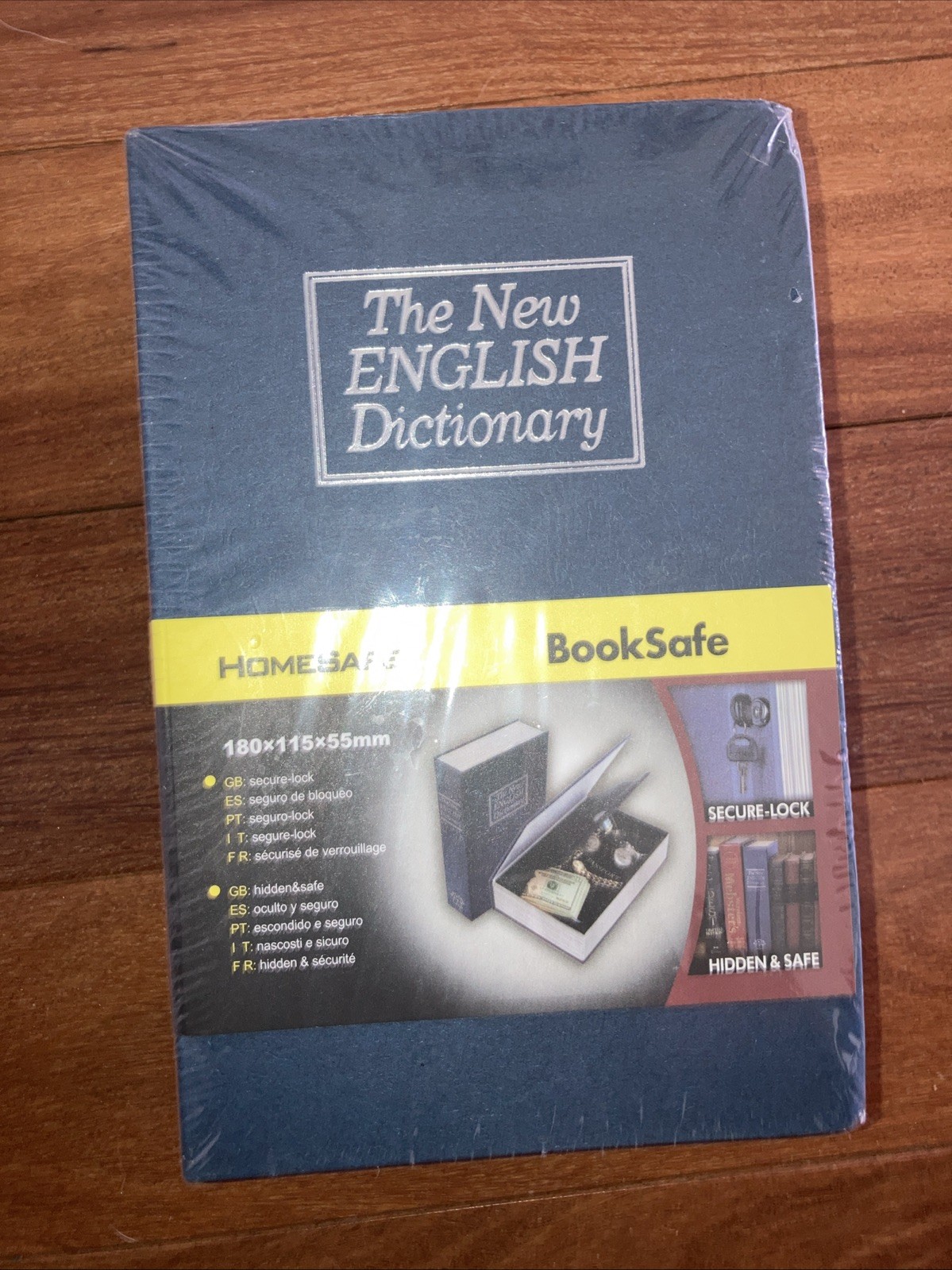 HomeSafe Book Safe - The New English Dictionary - Blue- 115 x 180 x 55 mm - New