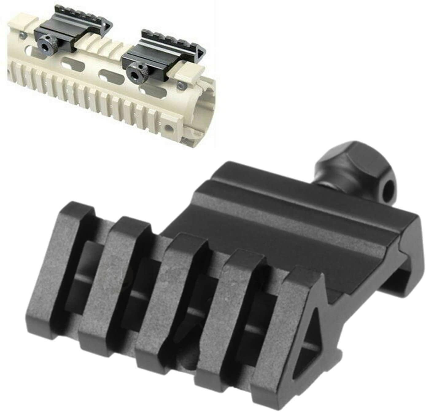 2 PC 45 Degree Offset Picatinny /Weaver Rail Mount Offset Side Rail for Laser