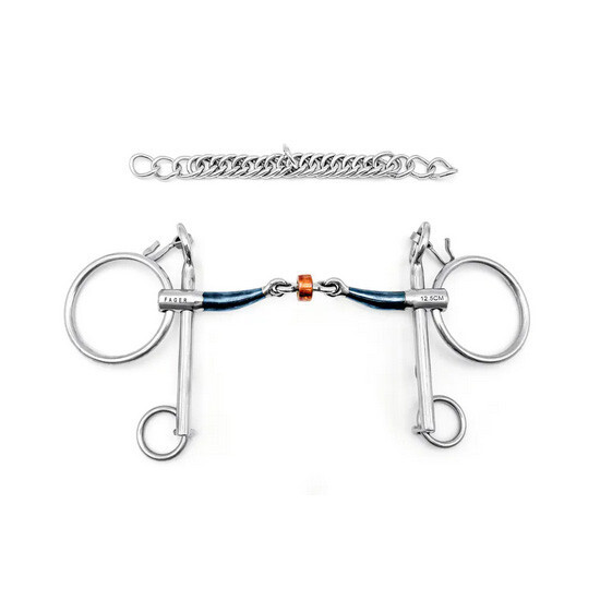 Fager Julia Sweet Iron Show Pelham Bit - 125mm/5"