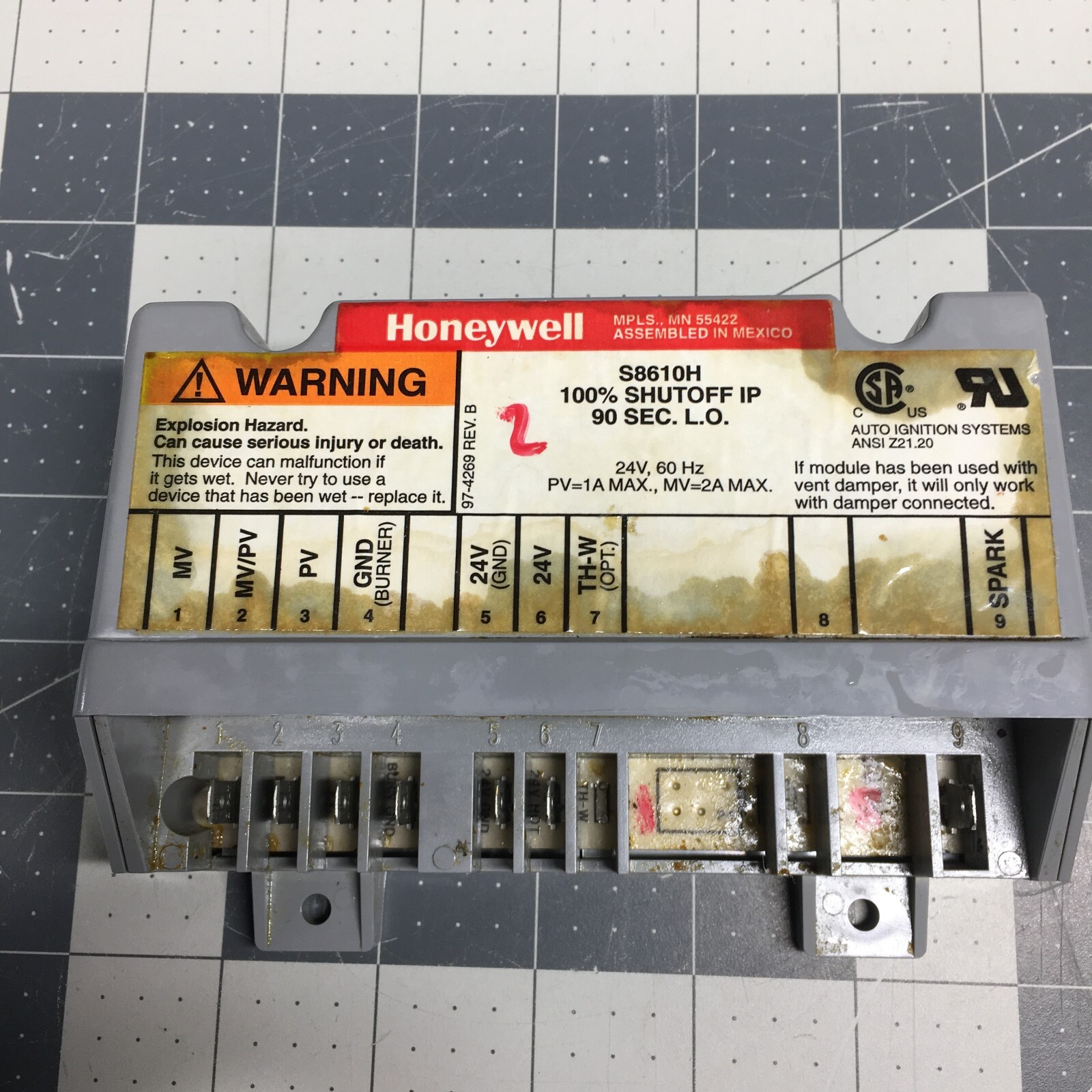 PITCO 60108601 CONTROLLER IGNITION SPARK 24VAC 90SEC SG SGM 97-4269 - Tested