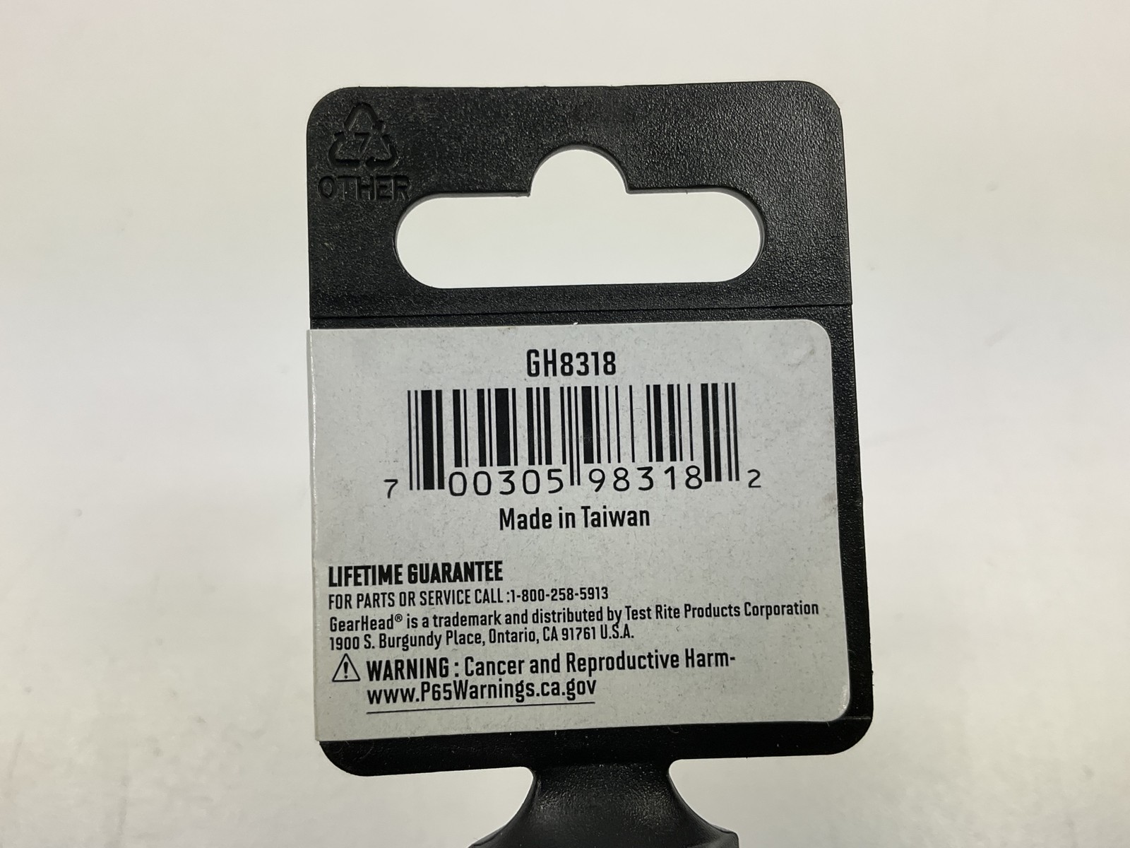 Gearhead GH8318 17mm Deep Socket, 6 Point, 1/2" Drive