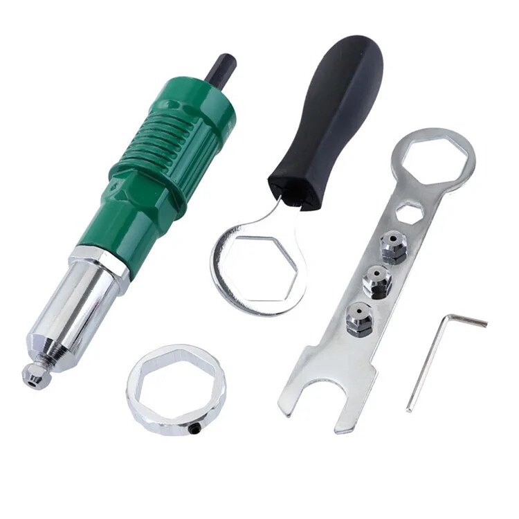 Electric Pull Rivet Head Rivet Gun Conversion Head Rivet Gun Set Power Tools Kit