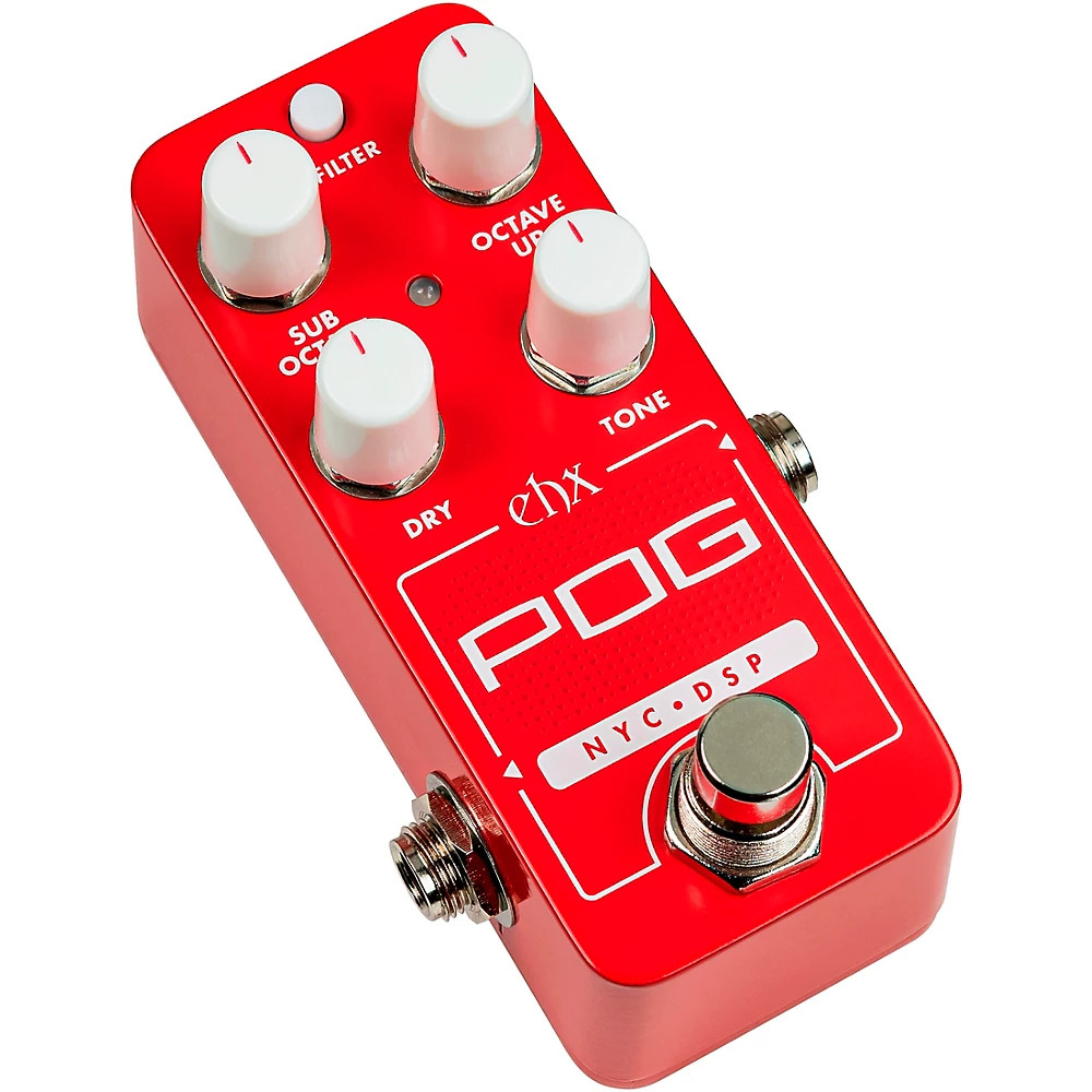 ElectroHarmonix Pico POG Poly Octave Generator Effects Pedal Red
