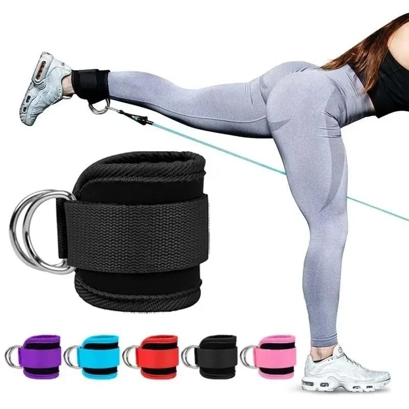 Ankle Straps for Cable Machine Gym Attachment Leg Exercise Weight Lifting D Ring
