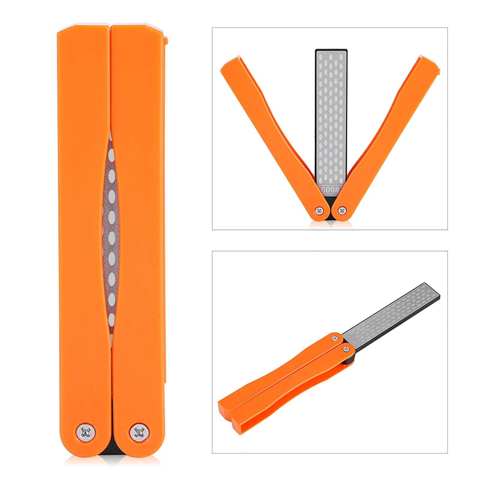 Outdoor Camping Folding Double Sided 400/600 Sharpener Stone Whetstone