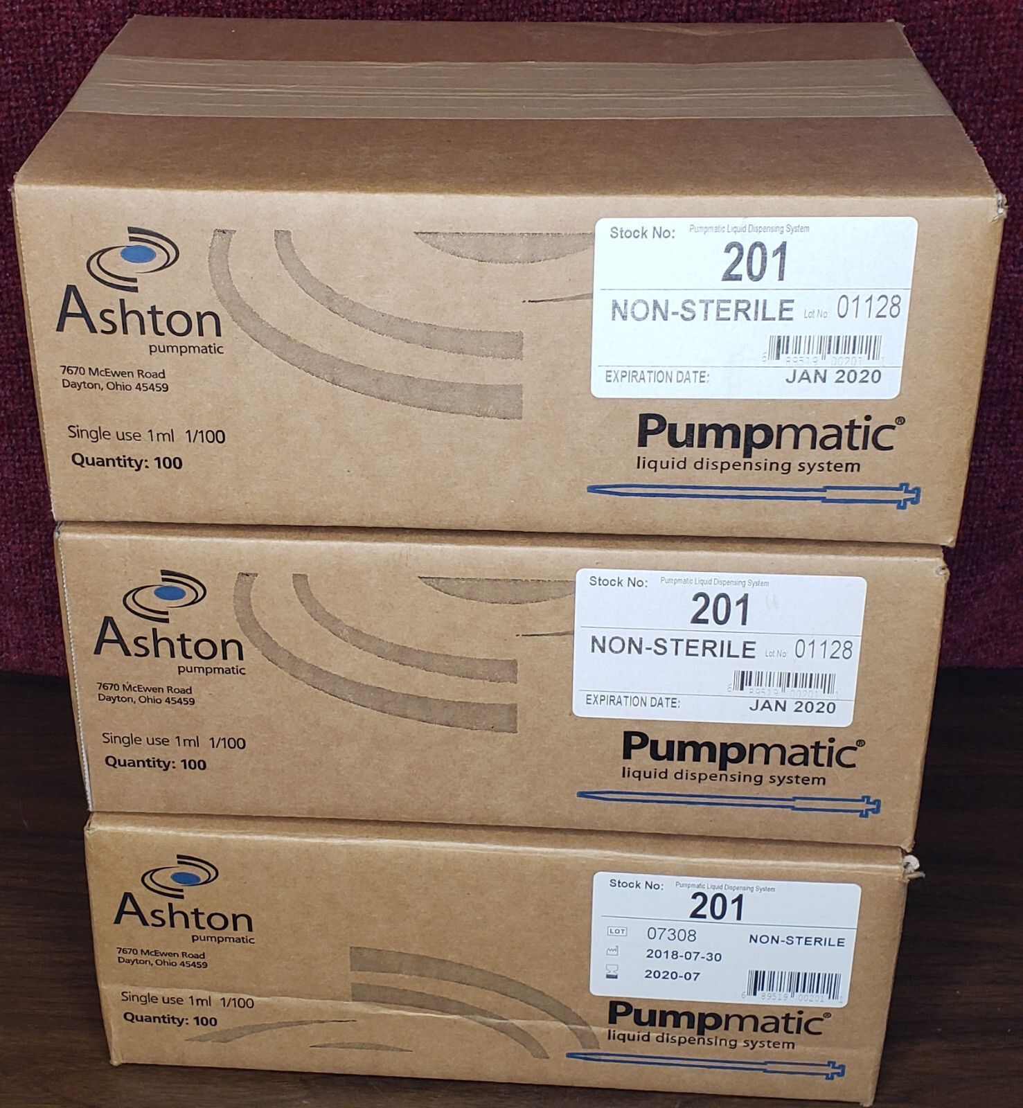 (275) 1mL Pumpmatic 201 Non-Sterile Serological Syringe Pipettes expired in 2020