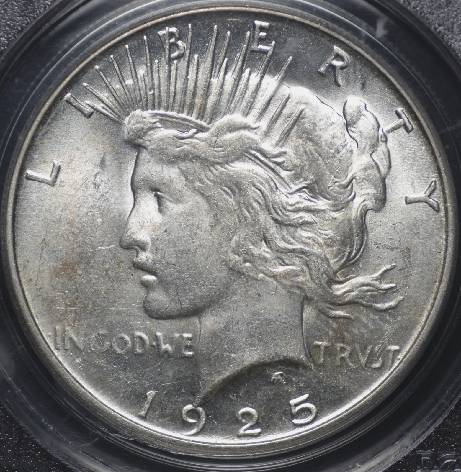 1925 S PEACE DOLLAR PCGS MS 62 NICE COIN FOR THIS CONDITIONALLY CHALLENGED DATE