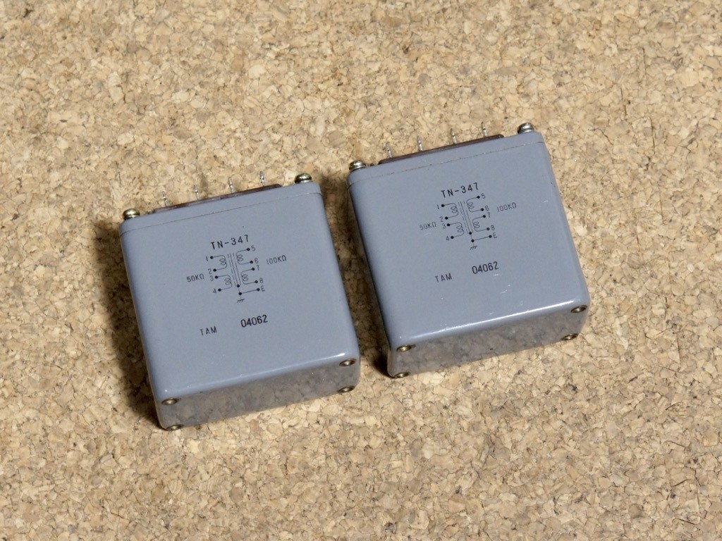 TAMURA TN-347 Input Transformer Pair Tested Set from JP Japan Works MG01 1.5/PC