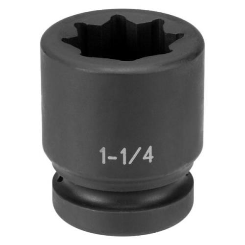 Grey Pneumatic 1" Drive 1" 8-Point Standard Impact Socket (4532S)