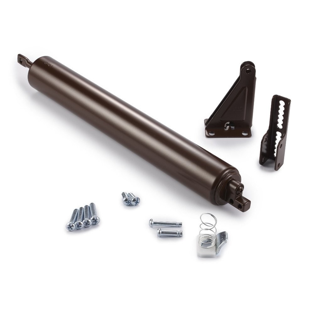 Model 1730 Heavy Duty Pneumatic Storm Door Closer 10.5 Inch Brown Adjustable