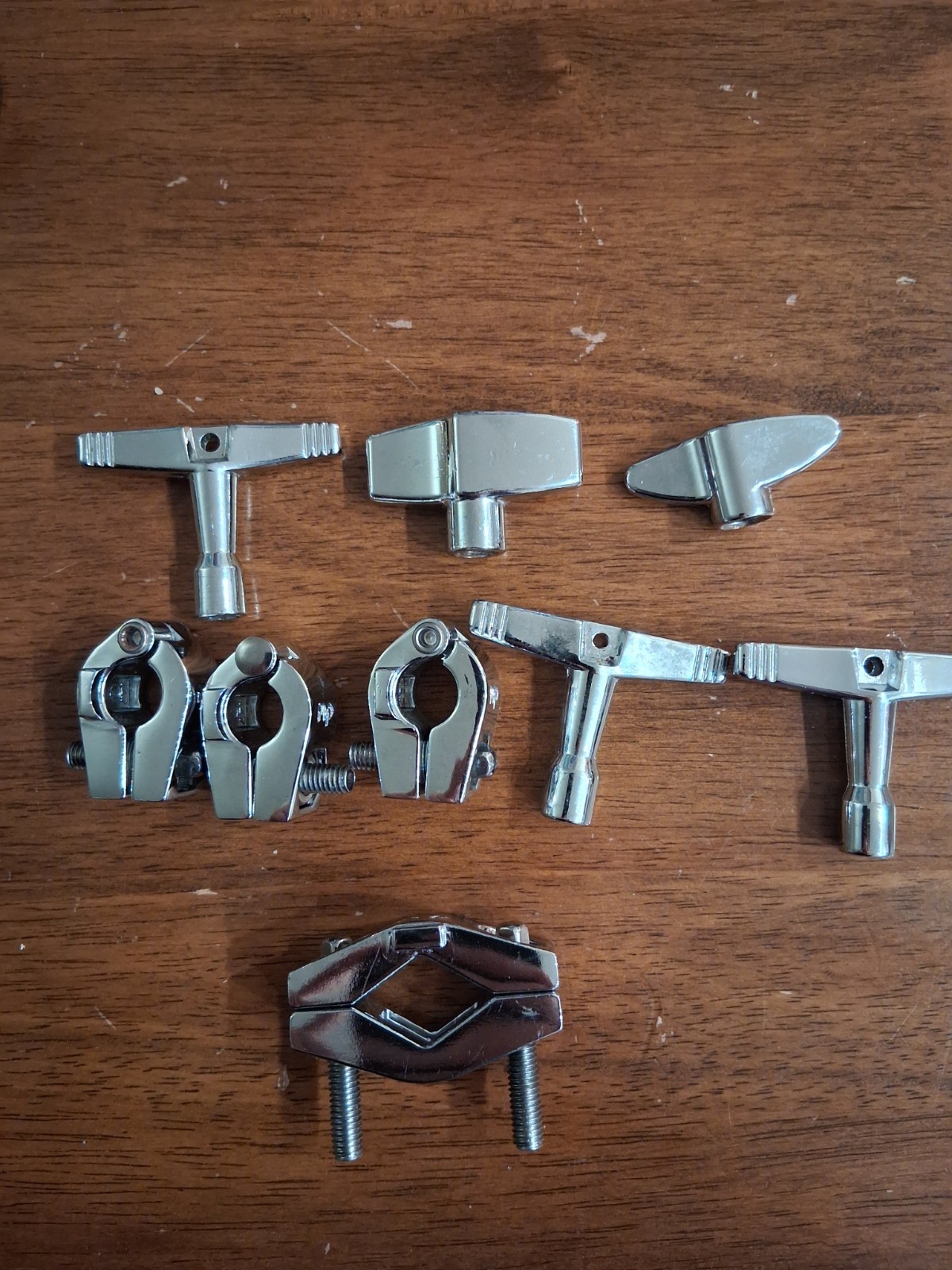 DW Drum Hardware Lot - 3 Hinged Memory Locks, 1 DW Clamp