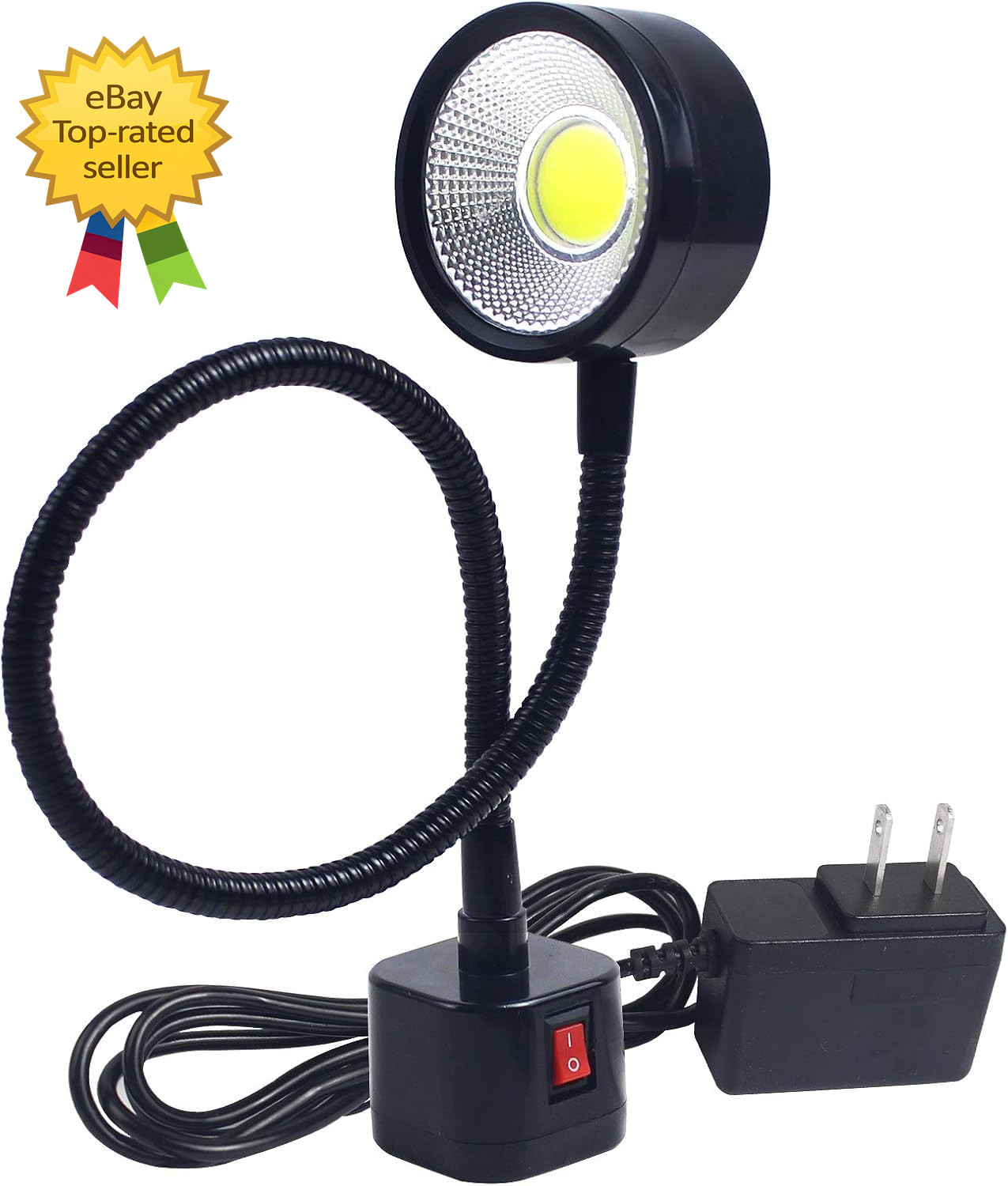 LED Magnetic Work Light 300mm Flexible Gooseneck Lamp 500 Lumens Industrial
