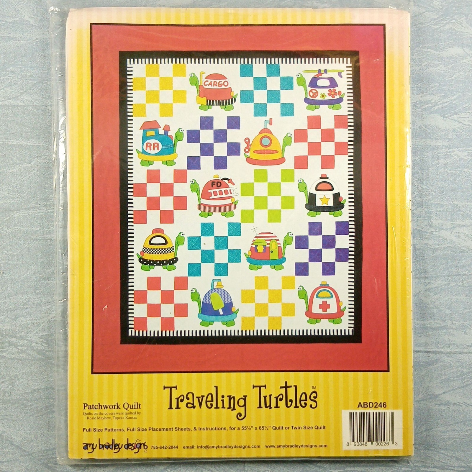 Amy Bradley Designs ABD246 'Traveling Turtles' Quilt Pattern Set