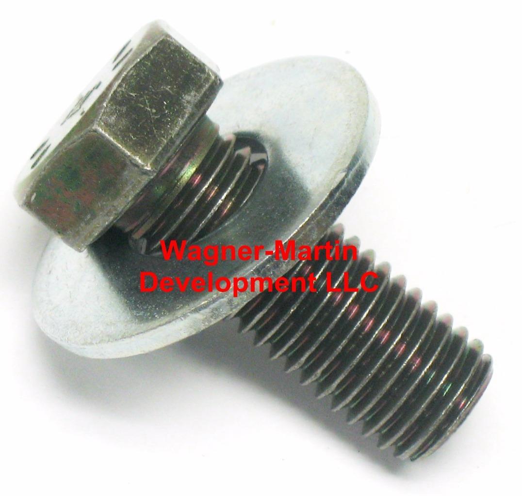 (1) GRADE 8 Hardened 2" x 3/4" Bolt Regular 10 T.P.I. w/ Grade 2 Flat Washer