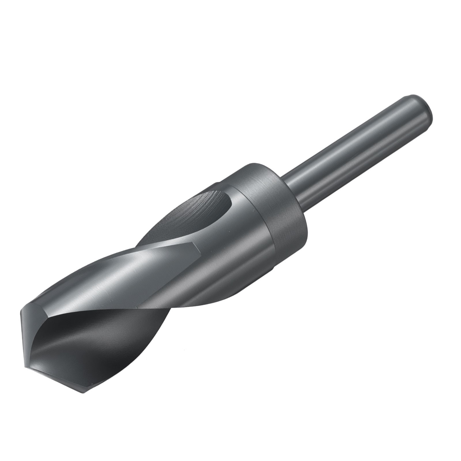 30.5mm Drill Bit for Soft Metal 1/2" Round Shank 4341 HSS Nitriding Black 118°