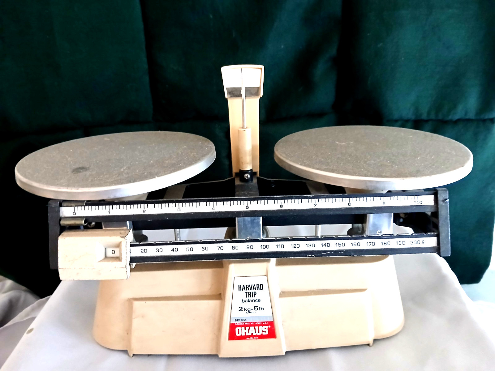 Vintage Ohaus Harvard Trip Balance Scale 5 Lb-2 Kilo Capacity Workable