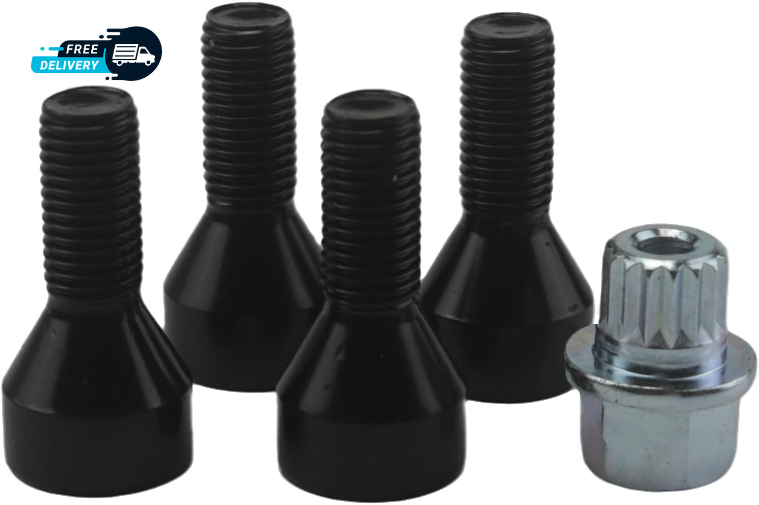 M12 X 1.5Mm Wheel Lock Set Lug Bolts Fits for BMW 128I 135I 318I 323I 325I 328I