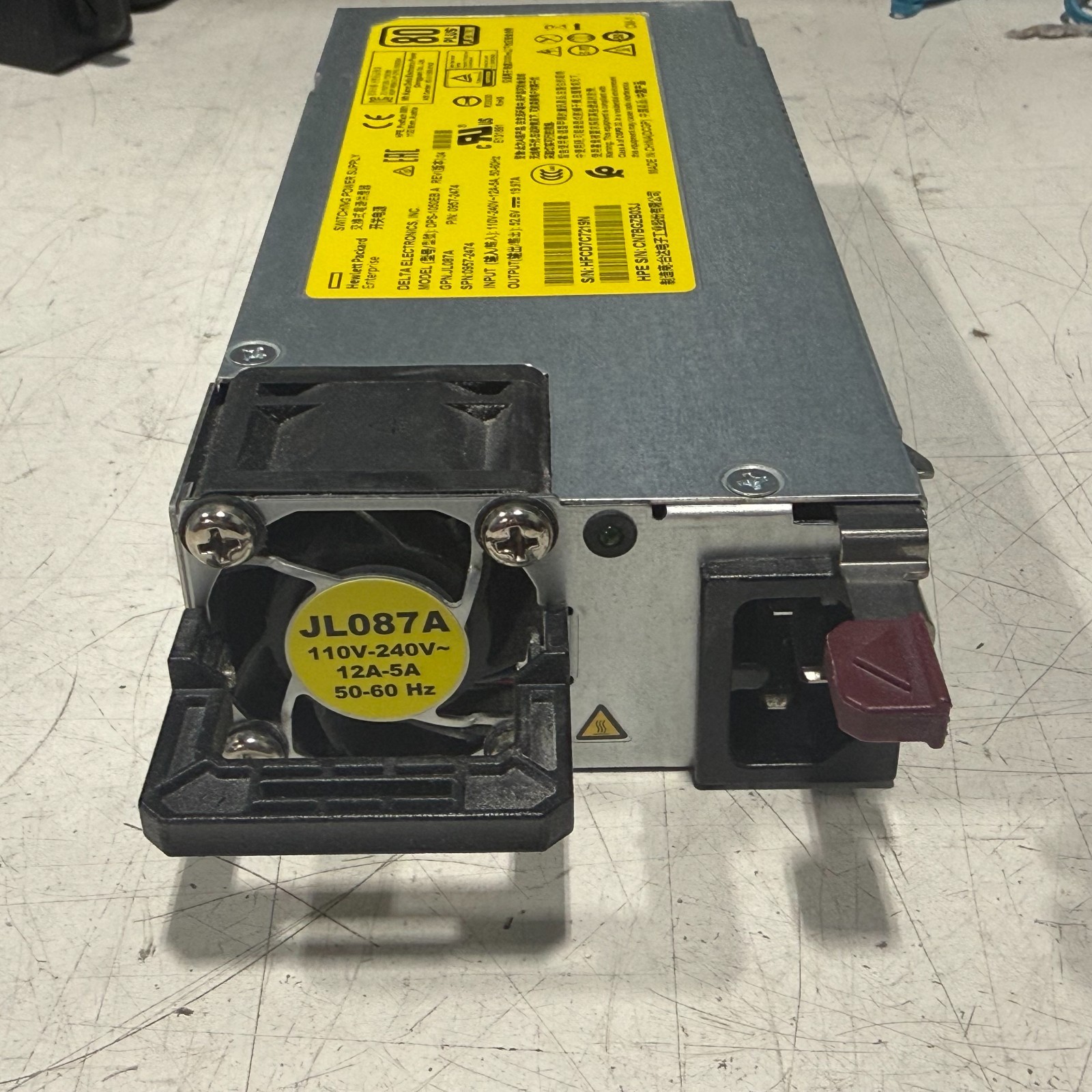 HP JL087A Aruba X372 54VDC  1050W 110-240VAC Power Supply 0957-2474 Qty Avail