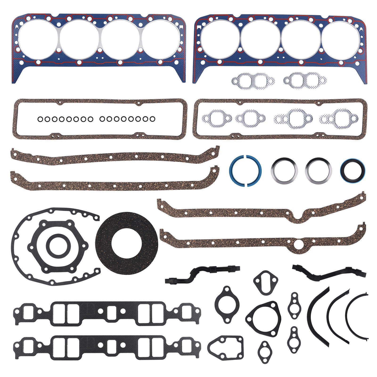 Full Rebuild Engine Gasket Set For SBC Chevrolet 283 302 307 327 350 5.7