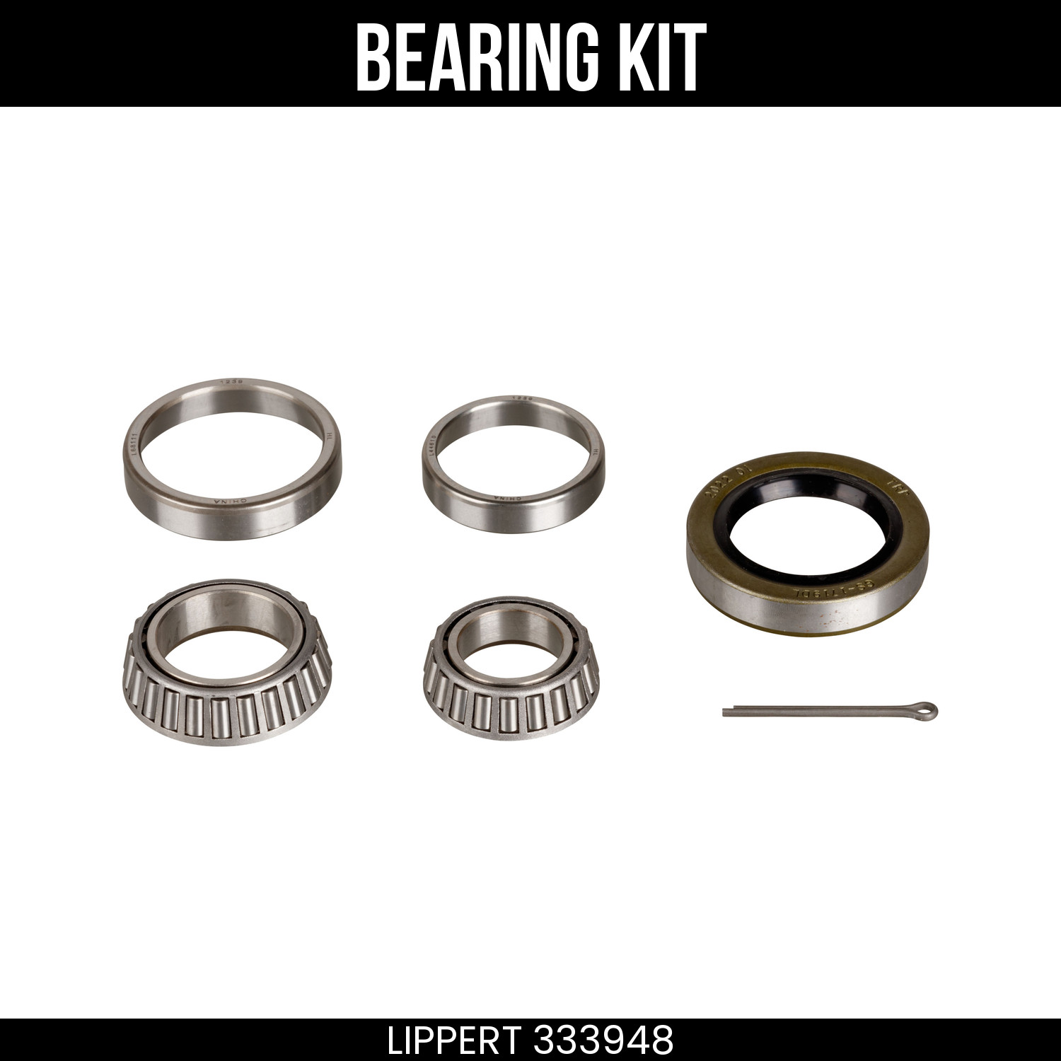 CURT Bearing Kit, Replacement, Fits 3.5K Axle Hub, 1.719 Inch Diameter