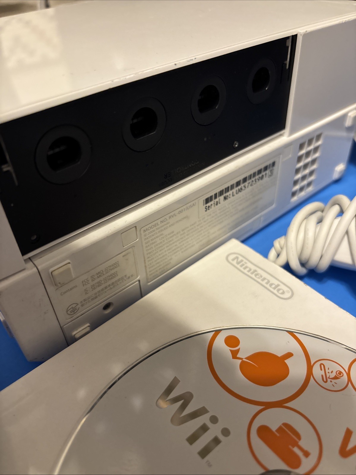 Nintendo Wii RVL-001 Console Lot 2 Systems Controllers Cords Games Bundle READ