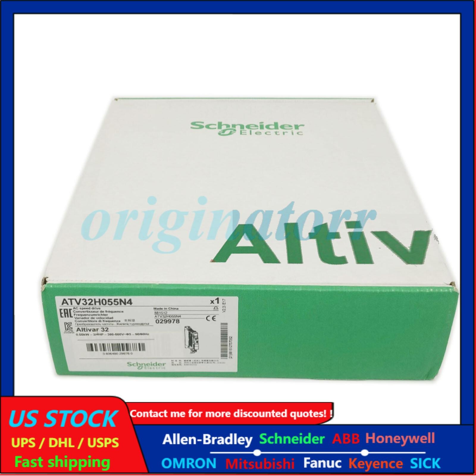 1PC New Schneider Inverter ATV32H055N4