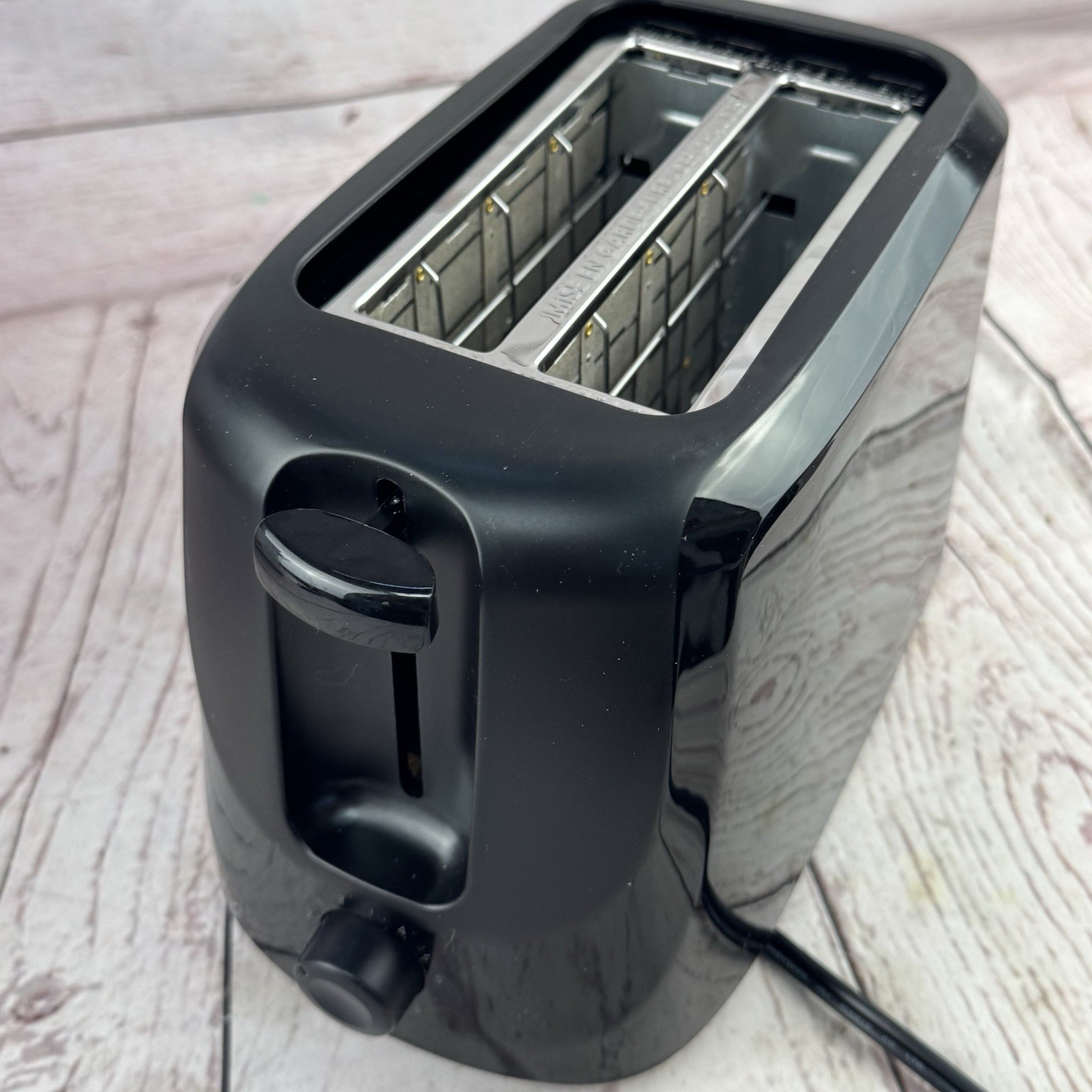 Mainstays 2 Slice Toaster Black 6 Shade Settings Removable Crumb Tray