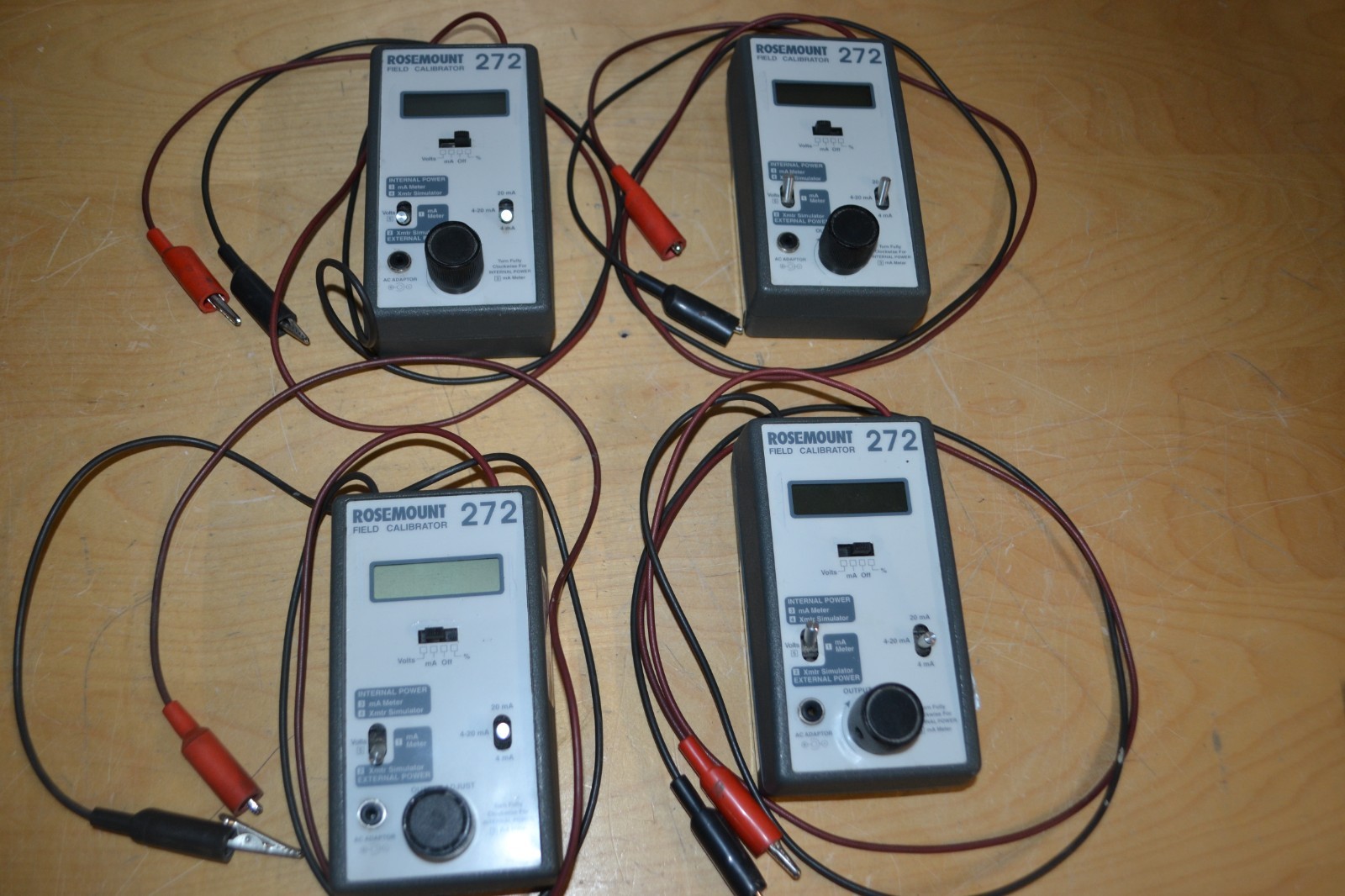Lot of 4 ~ Rosemount 272 Field Calibrators (Altek) Valve Calibration (A)