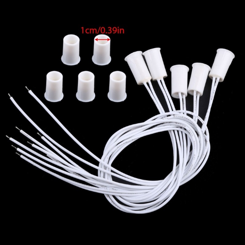 5pcs Recessed Window Door Contacts Alarm Security Reed Switch