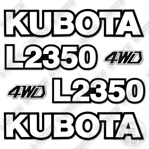 Fits Kubota L2350 Decal Kit  Tractor  - 7 YEAR OUTDOOR 3M VINYL!