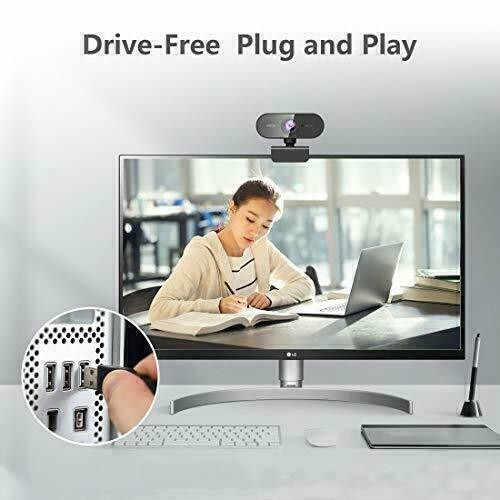 1080P HD Autofocus Webcam for Desktop Laptop PC Mac US