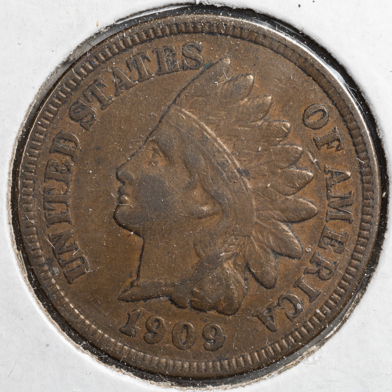 1909 Indian Head Penny Cent  Fine/Very Fine (V/VF)