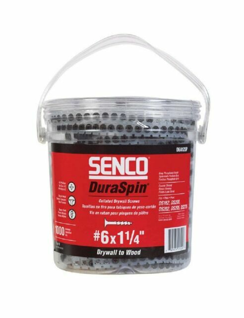 SENCO 06A125P (1000/PK) #6 1.25" Drywall Screw - Gray Phosphate New