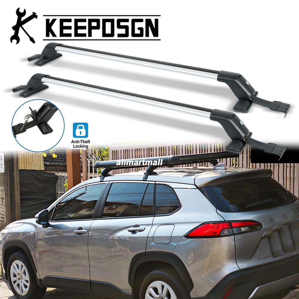 for Toyota Corolla Cross Top Roof Rack Cross Bars Cargo Carrier Luggage Aluminum