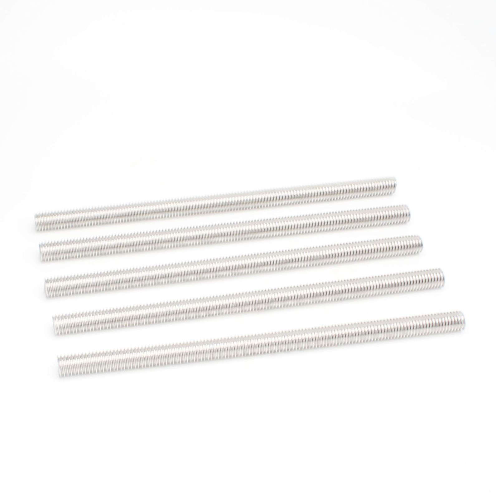 M6 x 150mm，304 Stainless Steel Full Threaded Rod, Right Hand Thread (5Pie