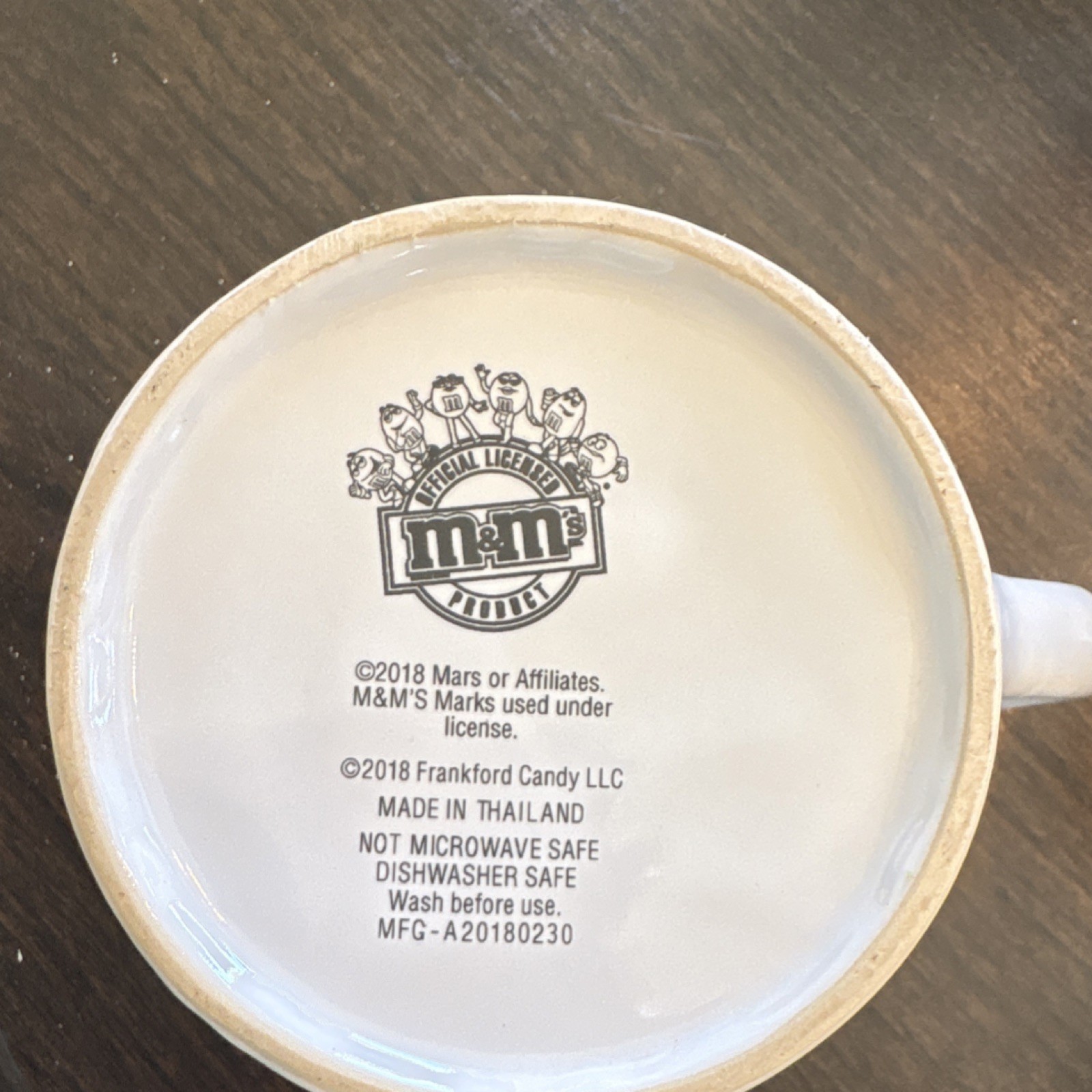 M&M's Yellow Character Mug 2018 Original Candy & Nuts Theme