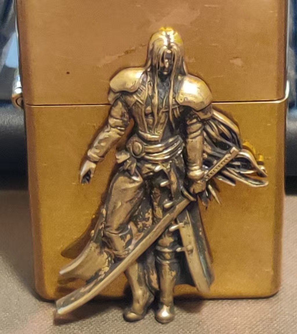 1 piece Lighter accessories Brass Safiros relief sculpture DIY sticker