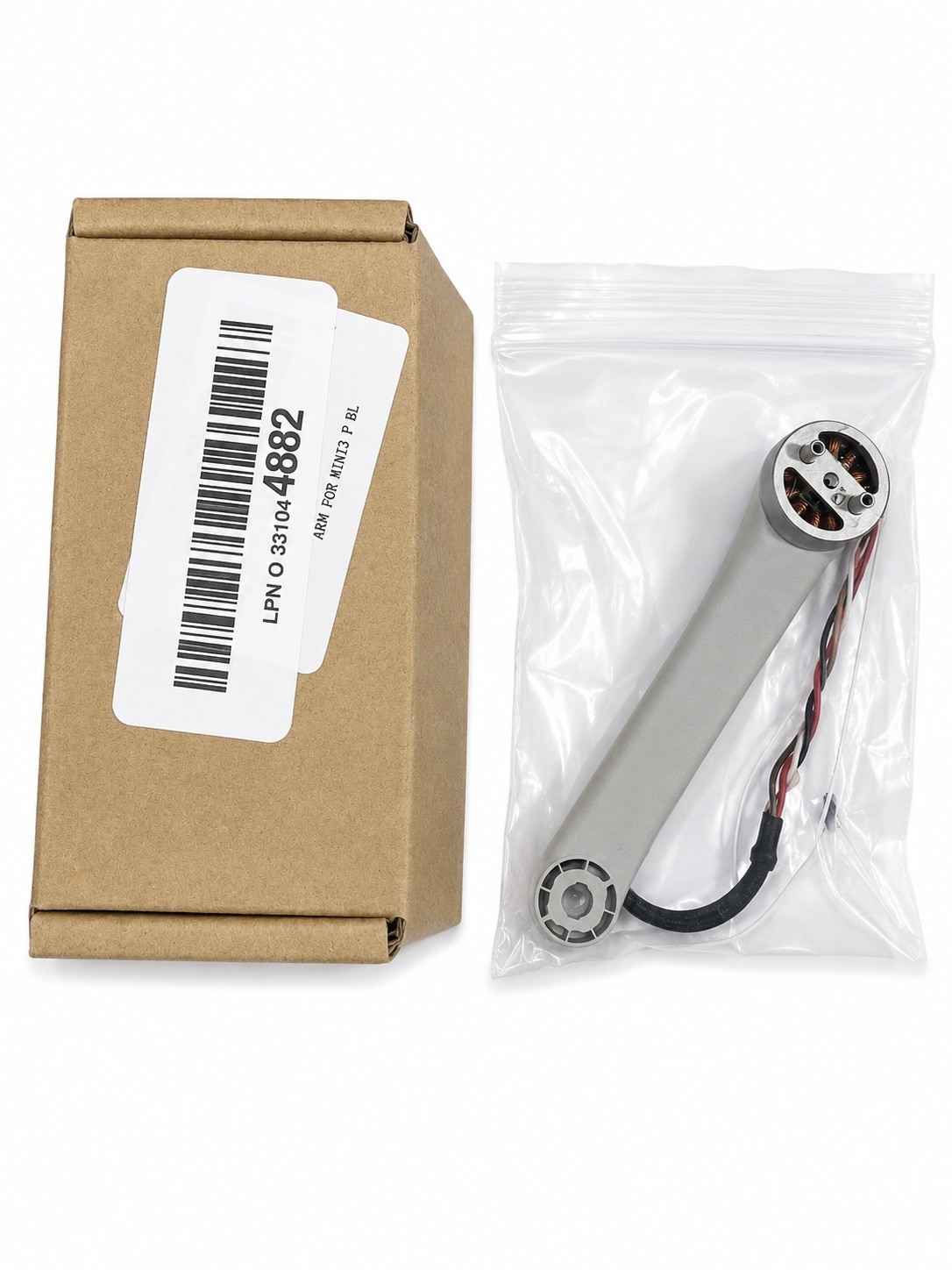 DJI Mini 3 Pro Rear Left Arm Motor Assembly OEM Replacement Part Gray