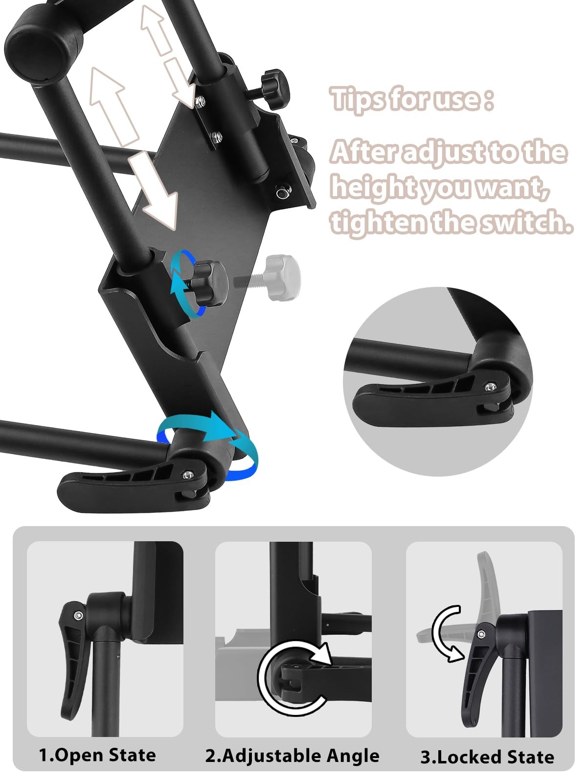 TOROKOM Adjustable Headrest Face Pillow Cradle and Face Cushion Support Bracket
