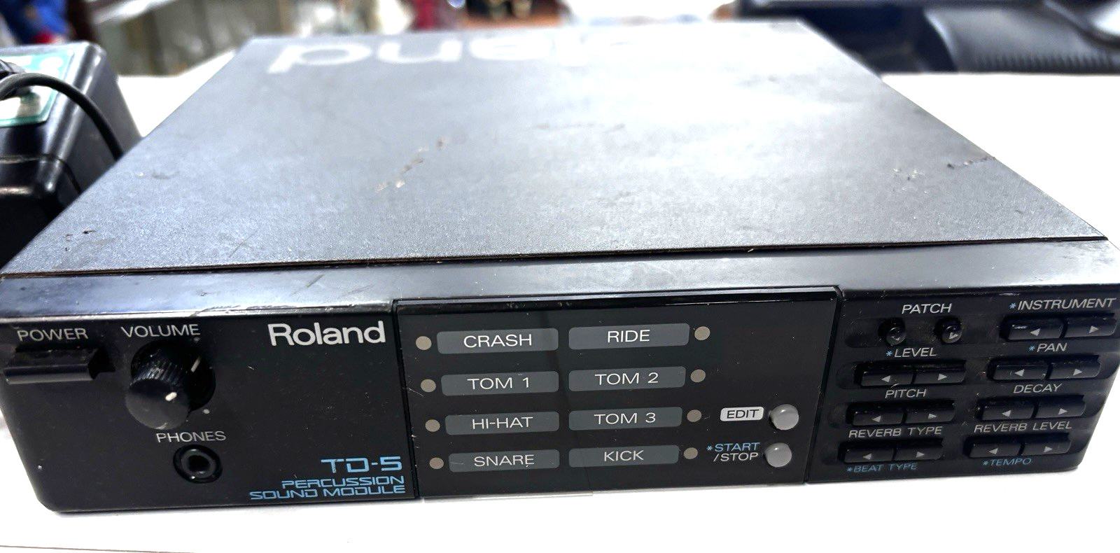 Roland Percussion Sound Module TD-5 Drum Trigger Unit Tested w/ adapter