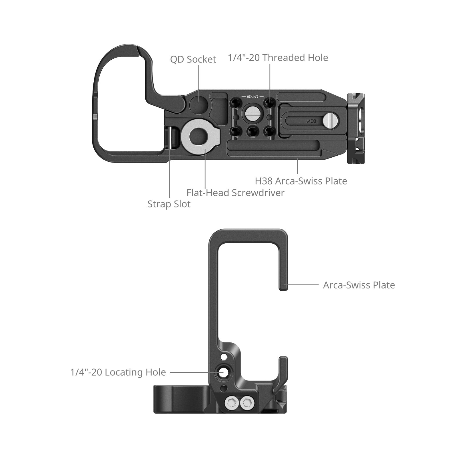 SmallRig Z5II L-Bracket L-Shaped Mount Plate for Nikon Z5 II Z7 Z6 Z7II Z6II Z5
