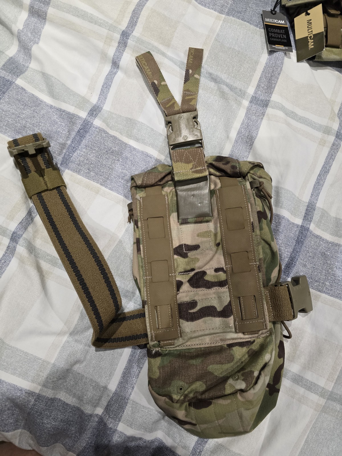 Crye Precision 11x6x4 Smart Pouch SPS-071 with Drop Leg Kit Brand New, Multicam