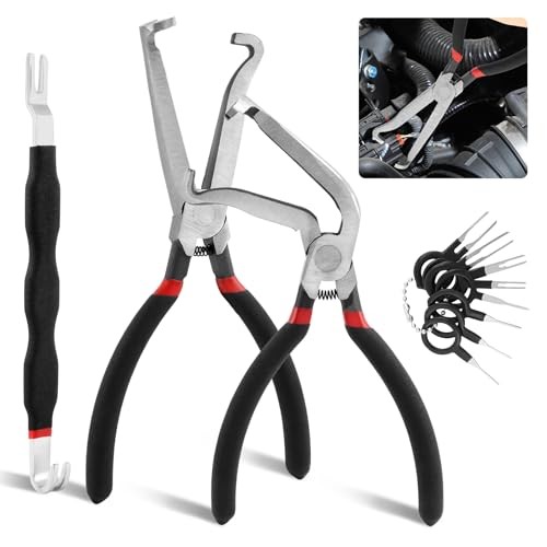 3Pcs Electrical Disconnect Pliers 37960, 37980, Fuel Line Petrol Clip Black