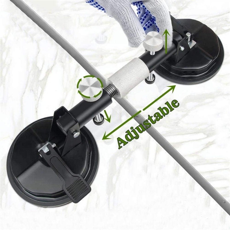 Heavy Duty Dual Hand Suction Cup Seam Setter Tool Aligning Flat Surfaces 50KG US